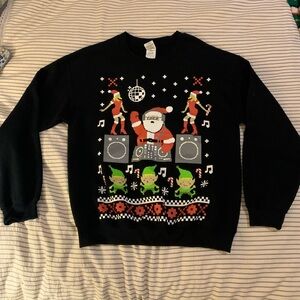 Ugly Christmas Santa DJ Sweatshirt